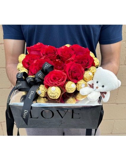 Roses & Ferrero Heart Roses Heart