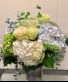 Roses & Hydrangeas  Clear Gathering Vase