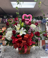 Roses in a basket  