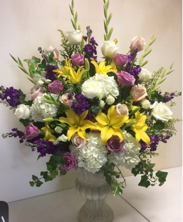 Roses & Lily Arrangement  in Highlands, TX | Alma's Flowers