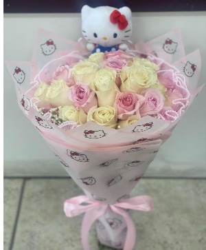 Roses Perfection Wrapped Bouquet 24 wrapped roses 