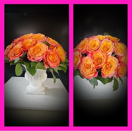 ROSES ROSES IN CERAMIC URN