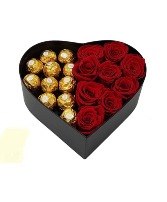 Roses With Chocolates Valentine's