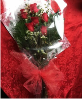 Roses wrapped wrapped flowers