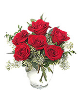 Rosey Romance Half Dozen in Matthews, North Carolina | Luxury Flowers