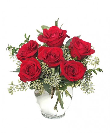 Rosey Romance Half Dozen in Berkley, MI | DYNASTY FLOWERS & GIFTS