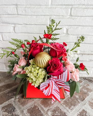 Rosy Christmas Cheer Floral arrangement in Whitehouse, TX | Whitehouse Flowers