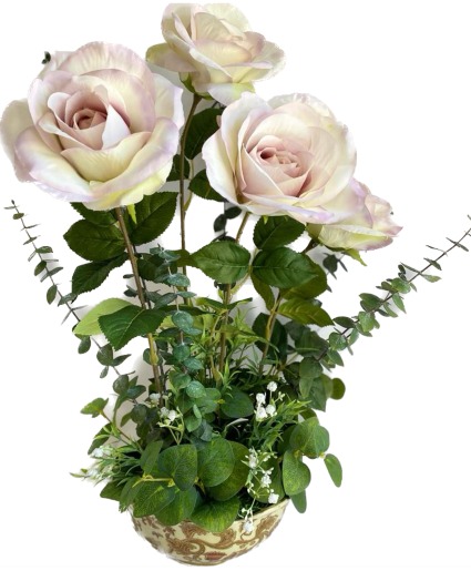 Rosy Elegance Silk Flower Arrangement