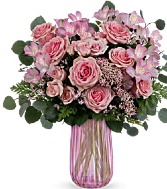 ROSY IRIDESCENCE MOTHERS DAY FLOWER ARRANGEMENT