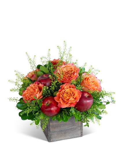 Rosy Orchard Harvest Flower Arrangement