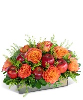 Rosy Orchard Luxe Flower Arrangement