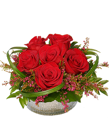 Rosy Red Posy Floral Design in Portage, IN | Flower Power Designs
