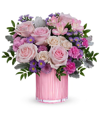 Rosy Rose Bouquet Cylinder keepsake