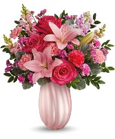 Rosy Swirls Bouquet Fresh Arrangement
