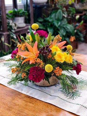 Round & Low Thanksgiving Centerpiece  Designer's Choice