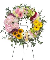Colorful Wreath of Blooms 