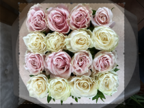 Row of Roses  Boxed Floral Arrangement 