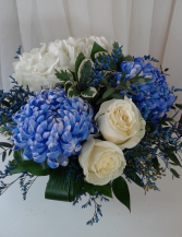 Royal Blue and White  Table Centerpiece