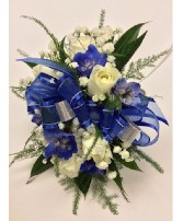 Royal Blue Corsage