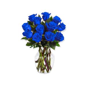 Royal Blue vase arrangement 