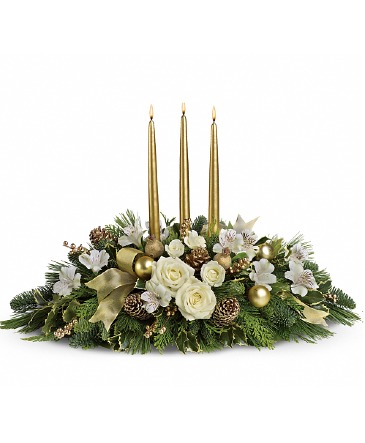 Royal Christmas Centerpiece Arrangement in Winnipeg, MB | Ann's Flowers & Gifts