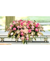 Royal Pink Casket Flowers