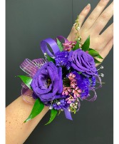 Royal Purple  Wrist Corsage