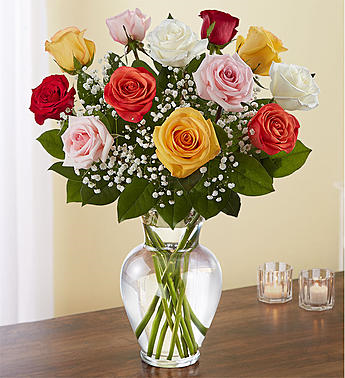 RSV12ASBB 12 ASSORTED ROSES
