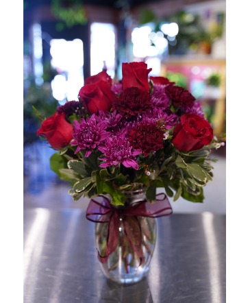 Ruby & Amethyst Jewel Toned Bouquet in South Milwaukee, WI | PARKWAY FLORAL INC.