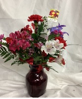 Ruby Love Valentines Day Arrangement Fresh Flower Arrangement