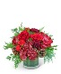 Ruby Red Velvet Flower Arrangement