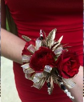 Ruby Red Wrist Corsage
