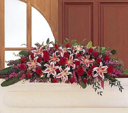 Ruby Rememberence Casket Spray 
