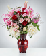 Ruby Romance Garden Vase Luxury Vase Arrangement