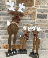 Rudolph Stand Up Wooden Decor