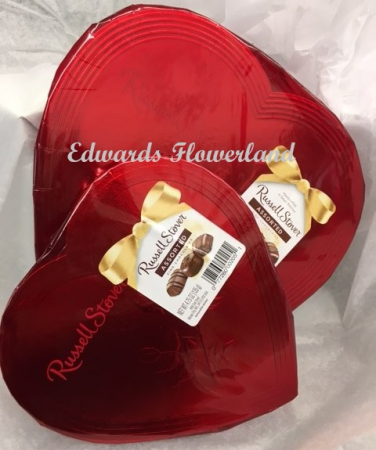 Russell Stover Chocolate Heart Box Valentines