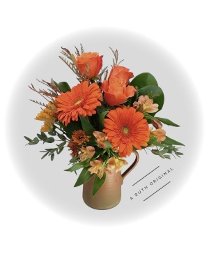 Rustic  Autumn Pitcher A Ruth Original