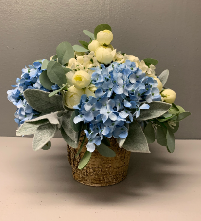 Rustic bark Silk Arrangement
