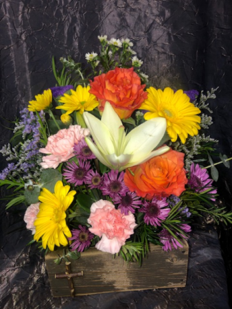 Rustic Box Mix Fresh in Tishomingo, OK | Sara's Heartfelt Flowers & Gifts