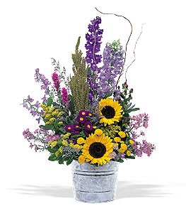 Rustic Charm Galvanized Pot