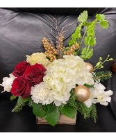Rustic Cheer Wood Cube Arrangement 