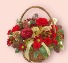 Rustic christmas  Basket Arrangement