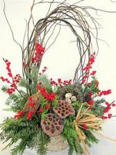 Rustic Christmas Floral Design