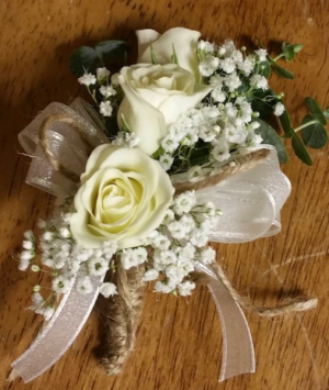 Rustic Corsage Pin On
