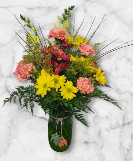 Rustic Fall FHF-F511 Fresh Flower Vase Arrangement 