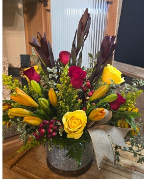 Rustic farewell Vase arrangement 