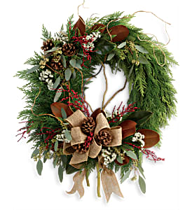 Rustic Holiday TWR15-3B Wreath 
