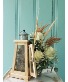 RUSTIC LANTERN FLOWER ARRANGEMENT