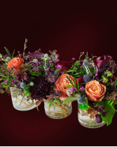 Rustic Manor Blooms Trio Centerpiece