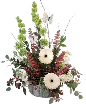 Elegance of Winter Flower Arrangement in Greenfield, MA - FLORAL